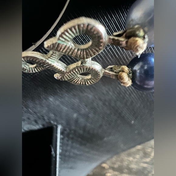 Blue double strung pearls - Picture 5 of 8